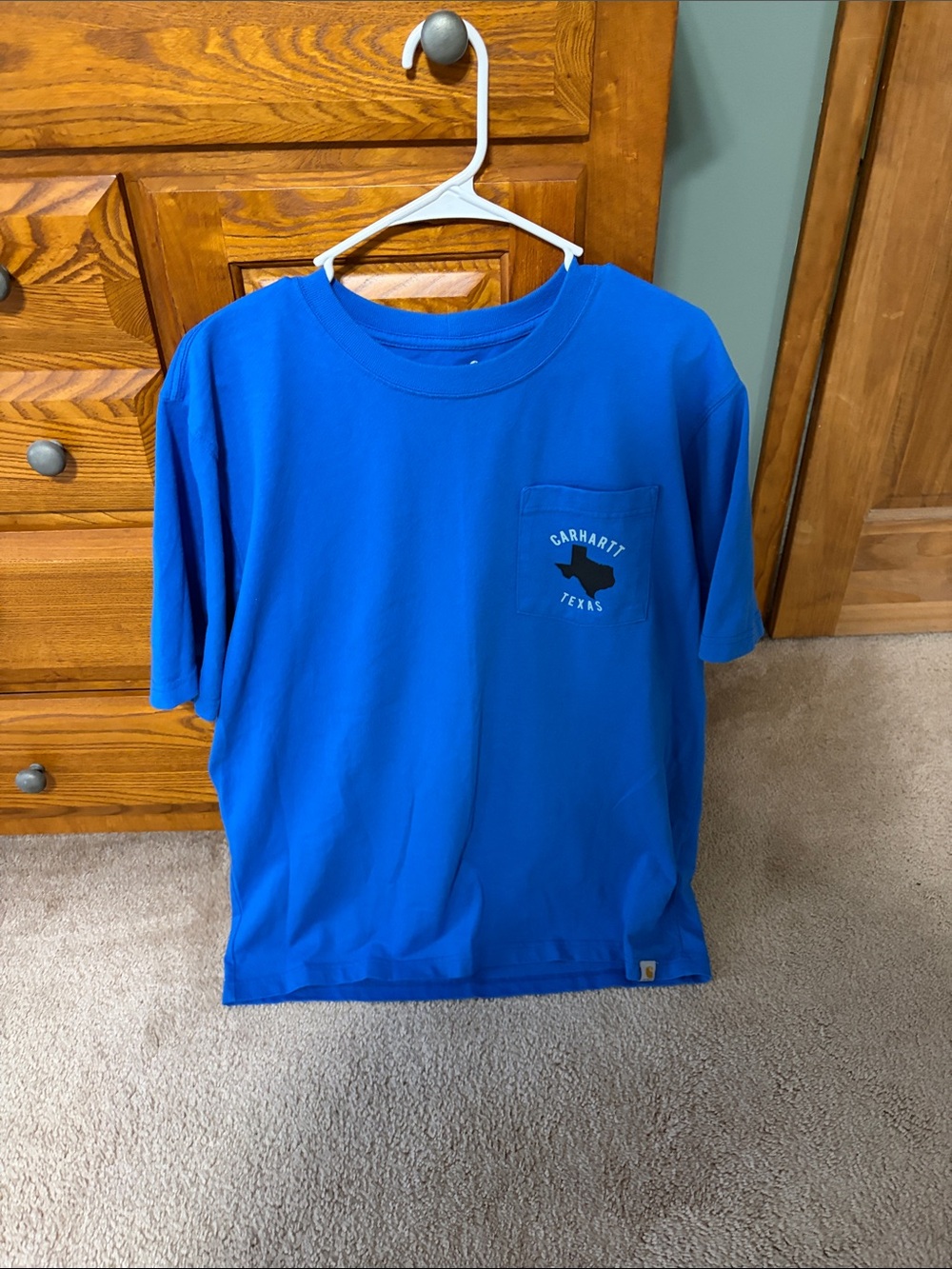 Carhartt Men’s Bright Blue Texas Pocket Tee
